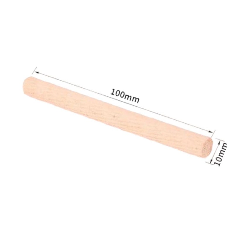 Fetoatar 100Pcs Wooden Dowel Pins Kit 3/8 x 4 Inch Small Fluted Wood Dowels Pegs Hardwood Pin for Furniture Woodworking Crafts, Furniture, Door, DIY - Image 2